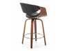 Counterstoel Houston 1599 (Zwart + Notenhout)
