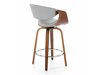 Scaun de bar Houston 1599 (Gri + Nuc)