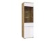 Boekenkast Tivetra 106 (Wotan eik + Glanzend wit)
