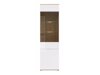 Boekenkast Tivetra 106 (Wotan eik + Glanzend wit)