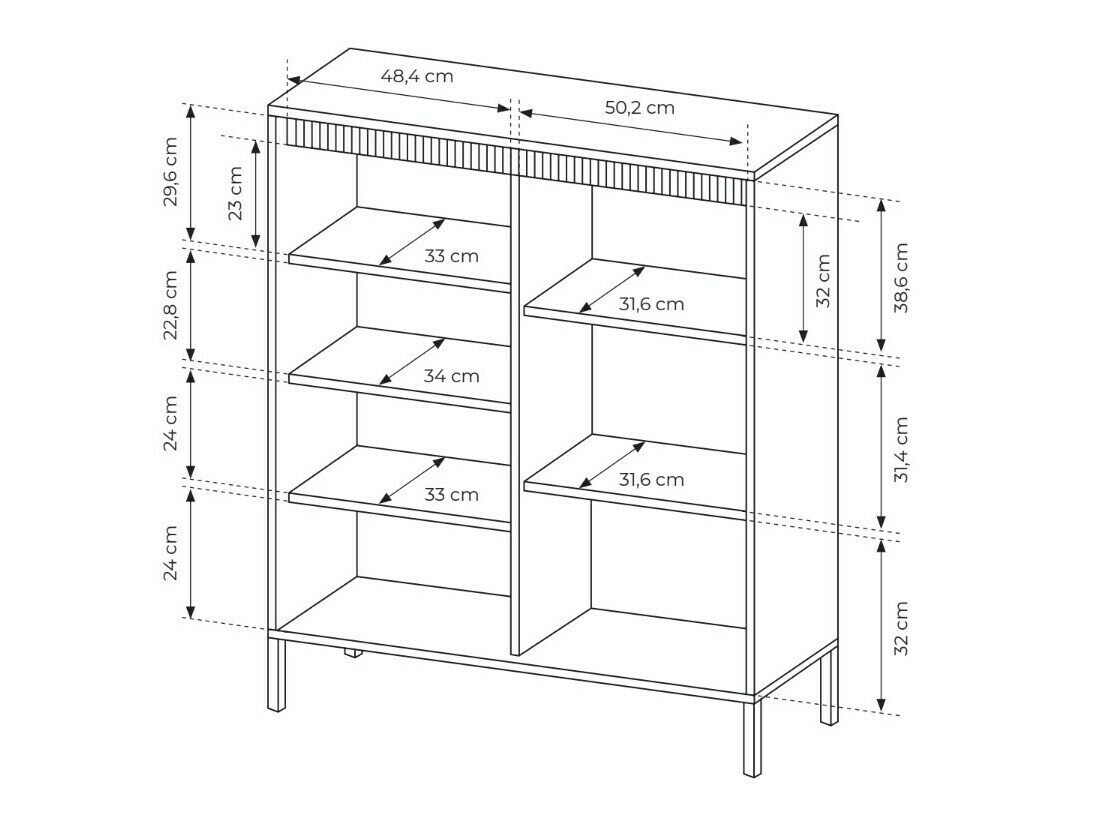 Dressoir Romfele 100 (Beige)