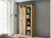 Boekenkast Cirtale 122 (Verouderd hout + Antraciet)