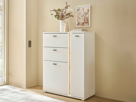 Ladekast Avimavi 108 (Wit + Wotan eik)