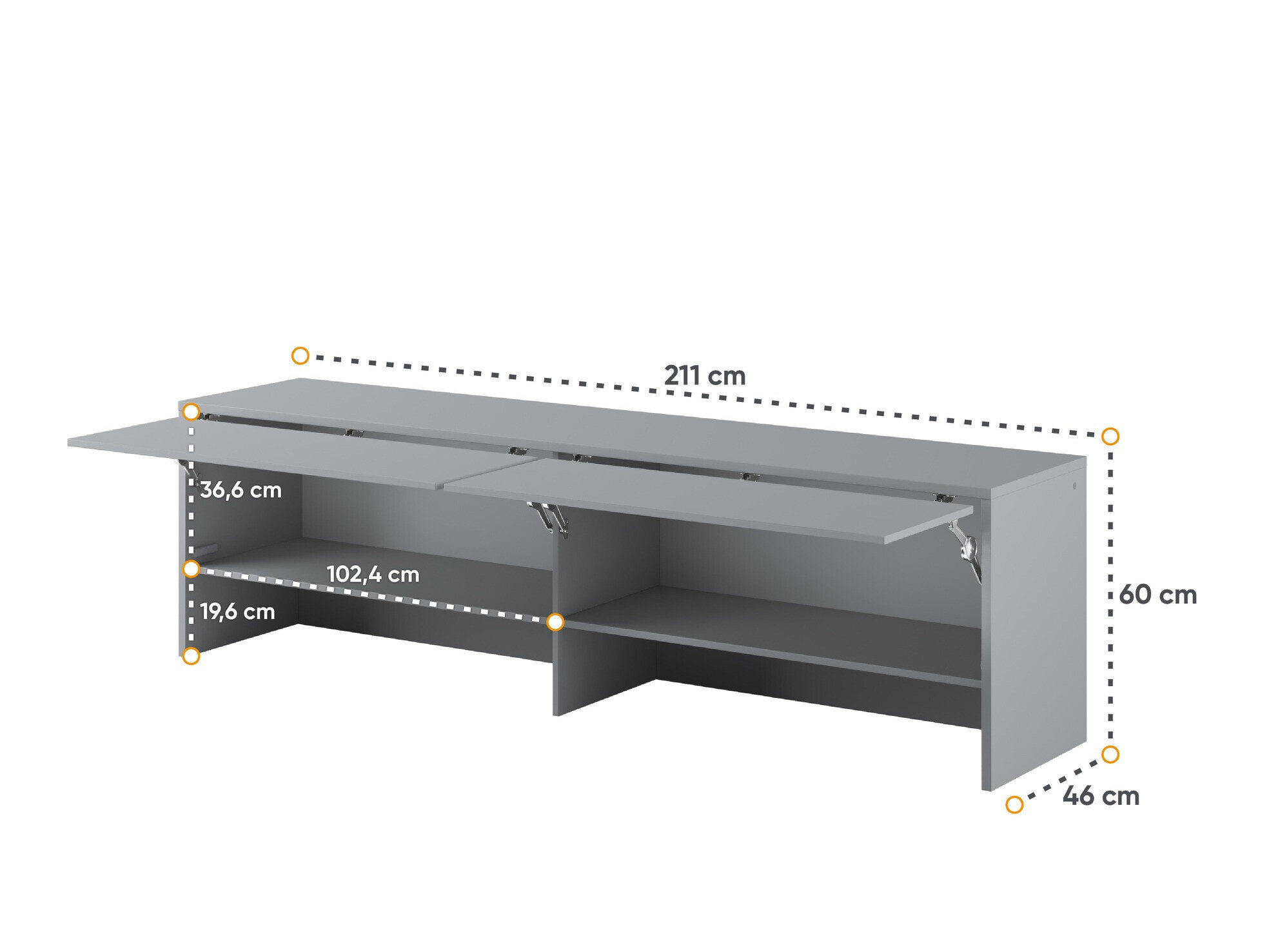 Skænk Concept Pro Lenart III (Grå)