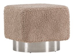 Poef Dallas 4219 (Bruin + Zilver)