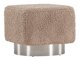 Poef Dallas 4219 (Bruin + Zilver)