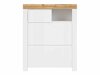 Schoenenkast Sonsoru 119 (Wit + Glanzend wit + Wotan eik)