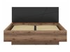 Bed Fivale 122 (Donker delano-eik + Matzwart)