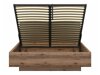 Bed Fivale 122 (Donker delano-eik + Matzwart)