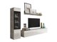 Woonkamerset Mirfivo 100 (Beton + Glanzend wit)