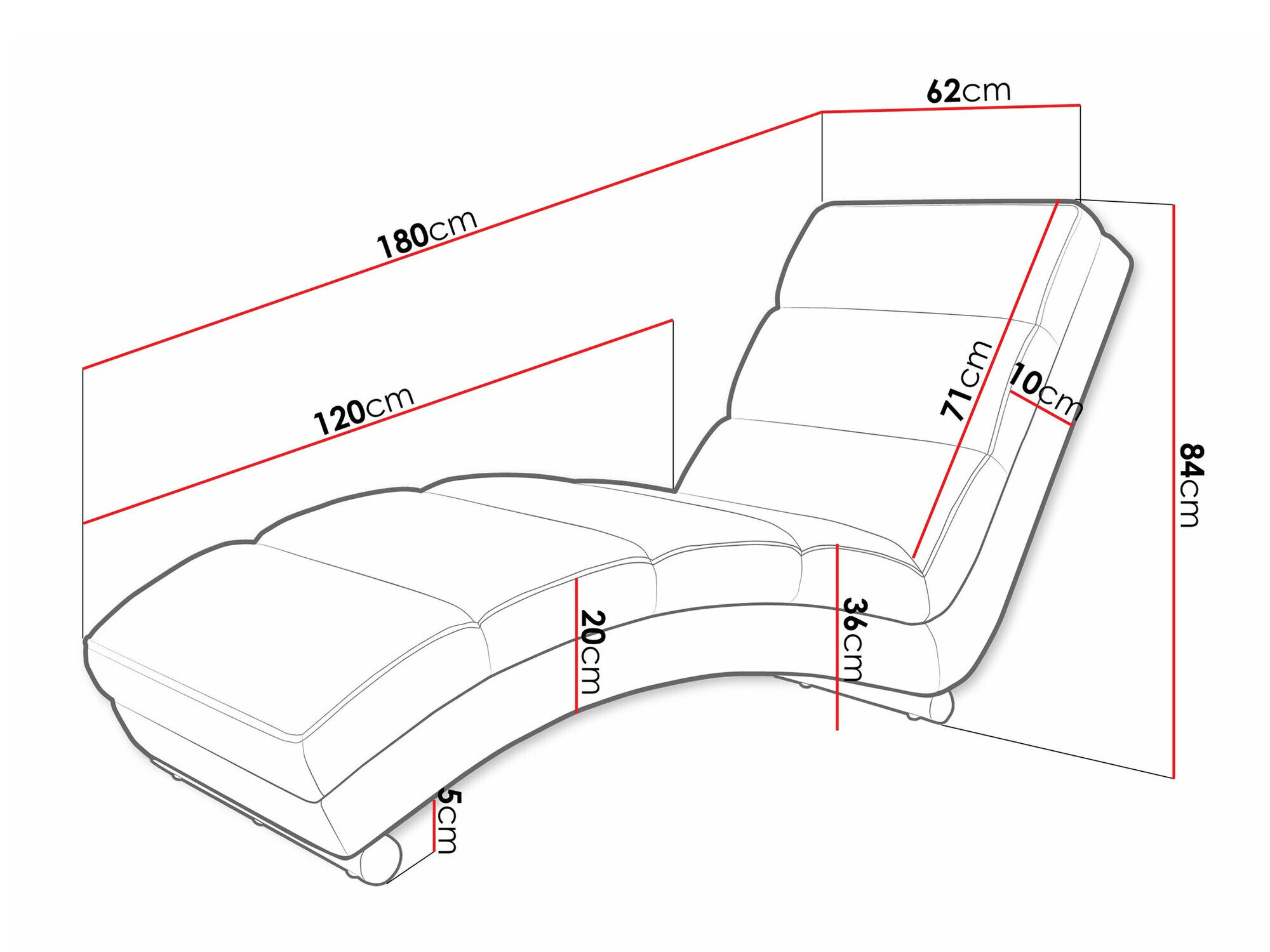 Chaiselong Comfivo 109 (Tracy 211.01)