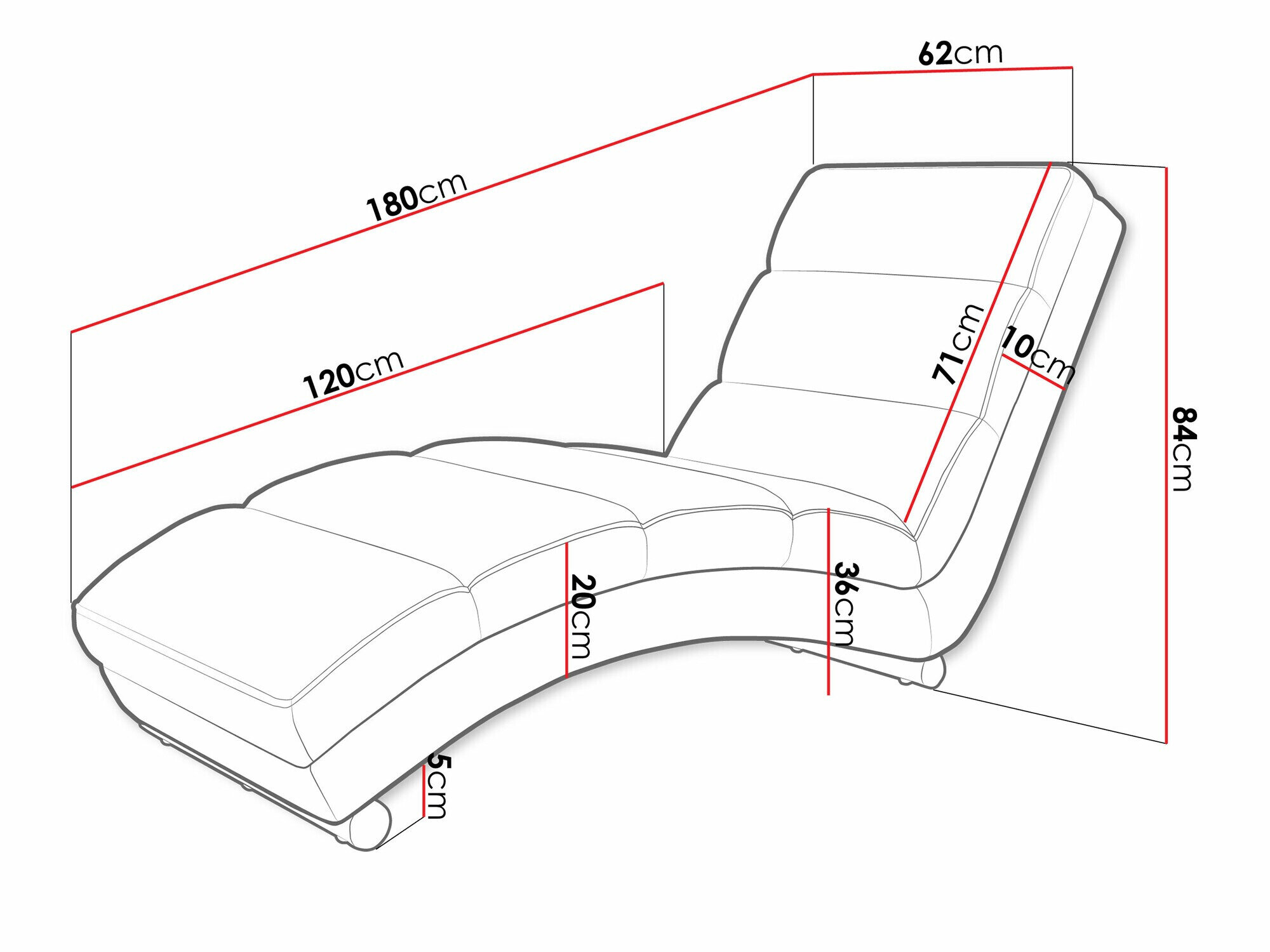 Chaiselong Comfivo 109 (Tracy 211.03)