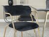 Stoel Dallas 108 (Zwart + Messing)