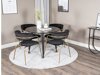 Stoel Dallas 108 (Zwart + Messing)