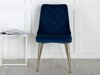 Stoel Dallas 203 (Blauw + gouden)