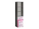 Boekenkast Levtala 105 (Antraciet + Wit + Roze)