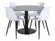 Eetkamerset Dallas 2630 (Wit + Zwart)