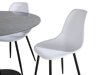 Eetkamerset Dallas 2630 (Wit + Zwart)