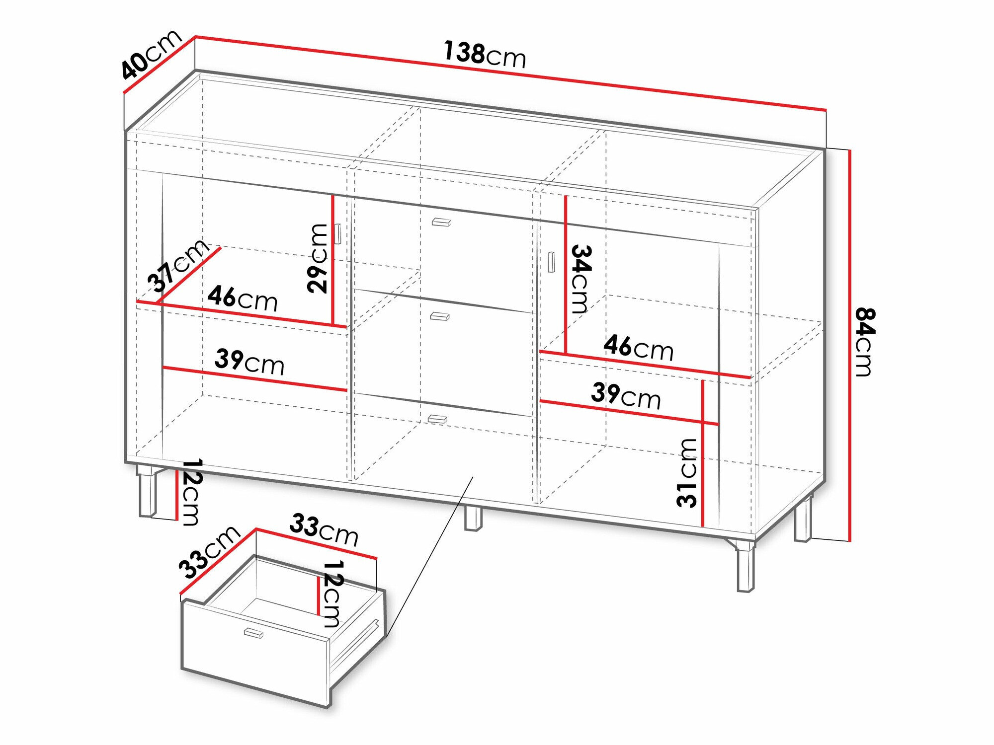 Kommode Mormavu 103 (Kashmir)