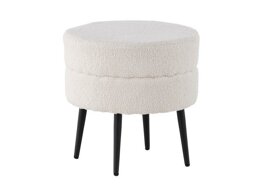 Poef Dallas 2945 (Wit + Zwart)