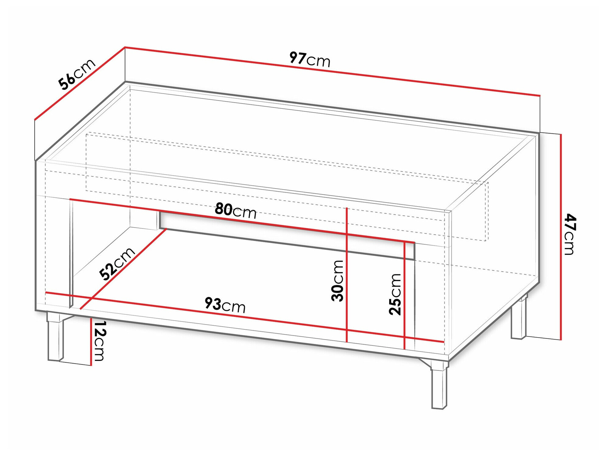 Sofabord Mormavu 107 (Kashmir)