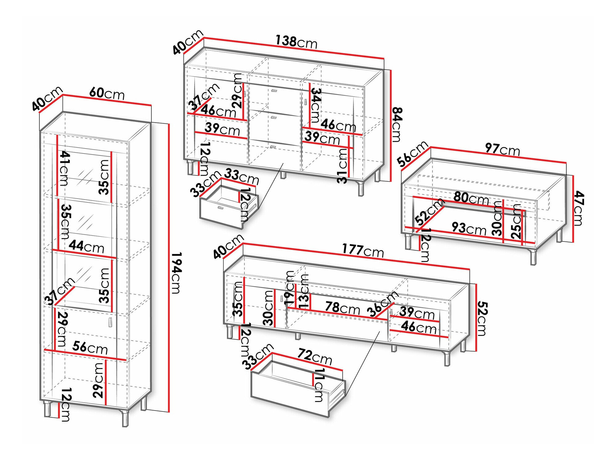 Stuemøbelsæt Mormavu 114 (Kashmir)
