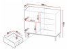 Kommode Comfivo Nunove 100 (Sort)