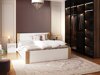 Bed Aurora 155 (Wit + Grenen)
