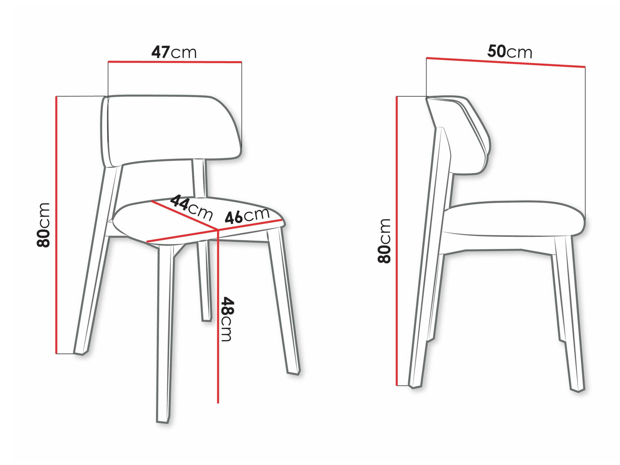 Chaise Jackson 112 (Clair bois)