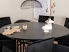 Eetkamerset Dallas 2391 (Zwart + Messing)