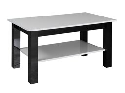 Salontafel Murrieta 114 (Glanzend wit + Glanzend zwart)