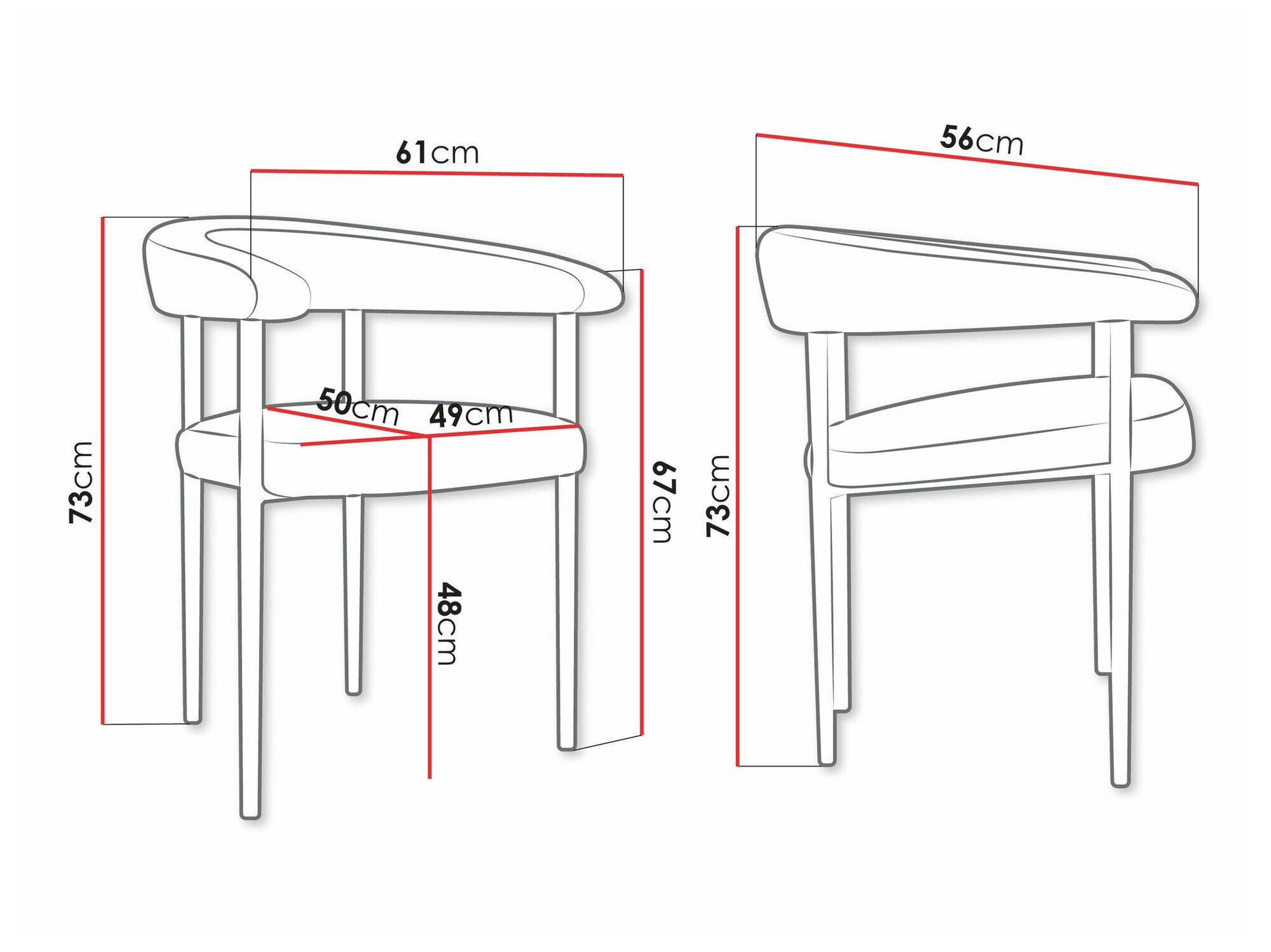 Stol Jackson 110 (Sort + Magic Velvet 2209)