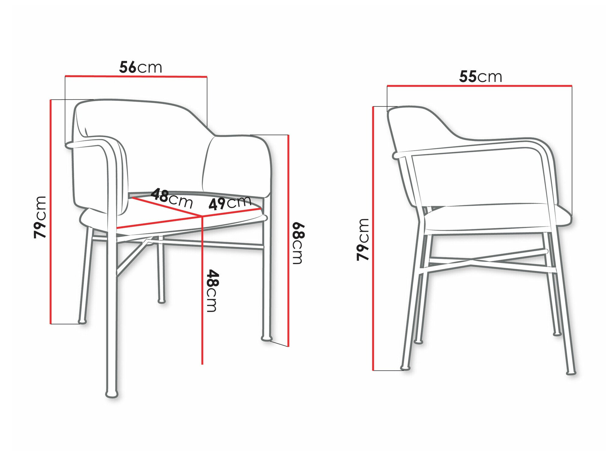 Stol Jackson 113 (Sort + Magic Velvet 2216)