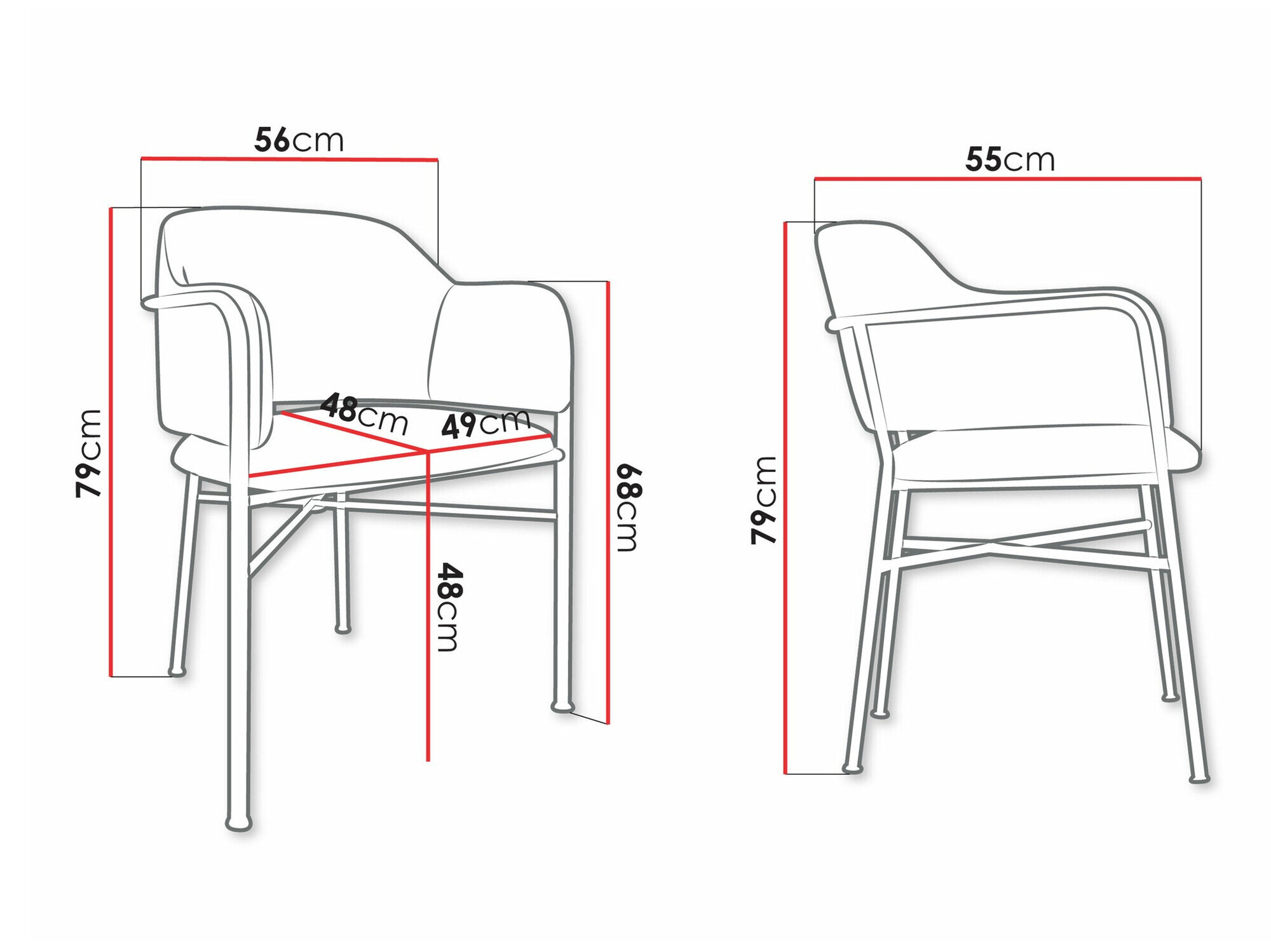 Stol Jackson 113 (Sort + Magic Velvet 2217)