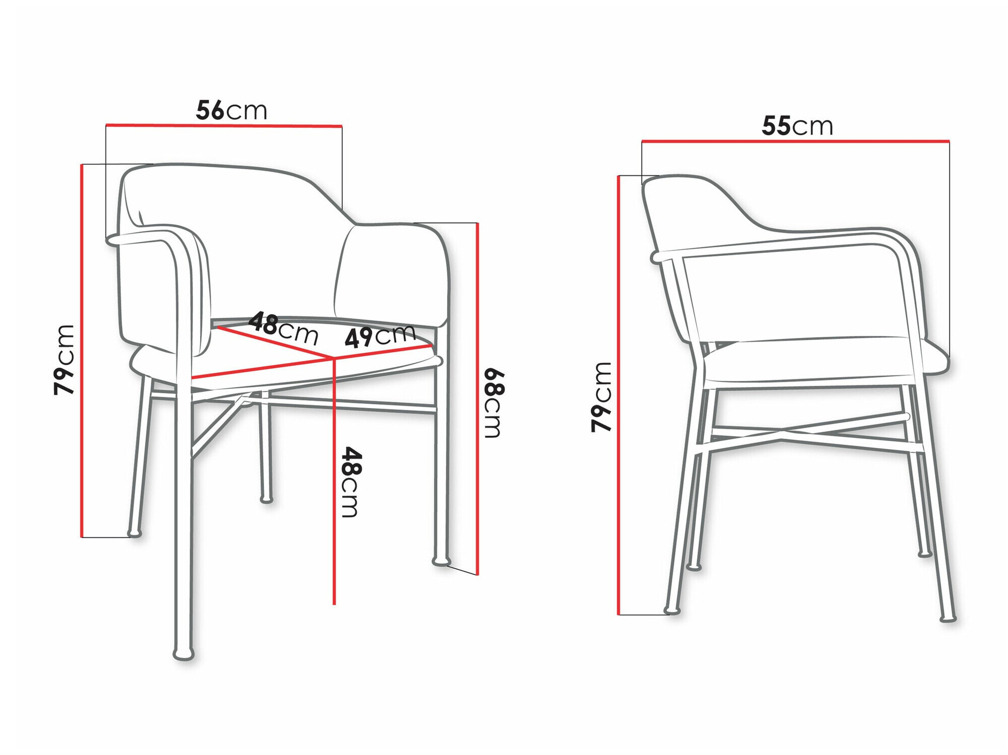 Stol Jackson 113 (Sort + Magic Velvet 2219)