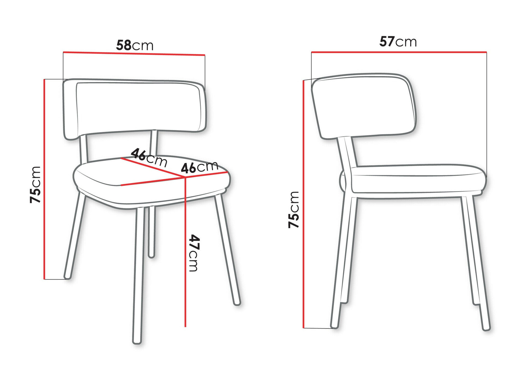 Stol Jackson 114 (Sort + Magic Velvet 2209)