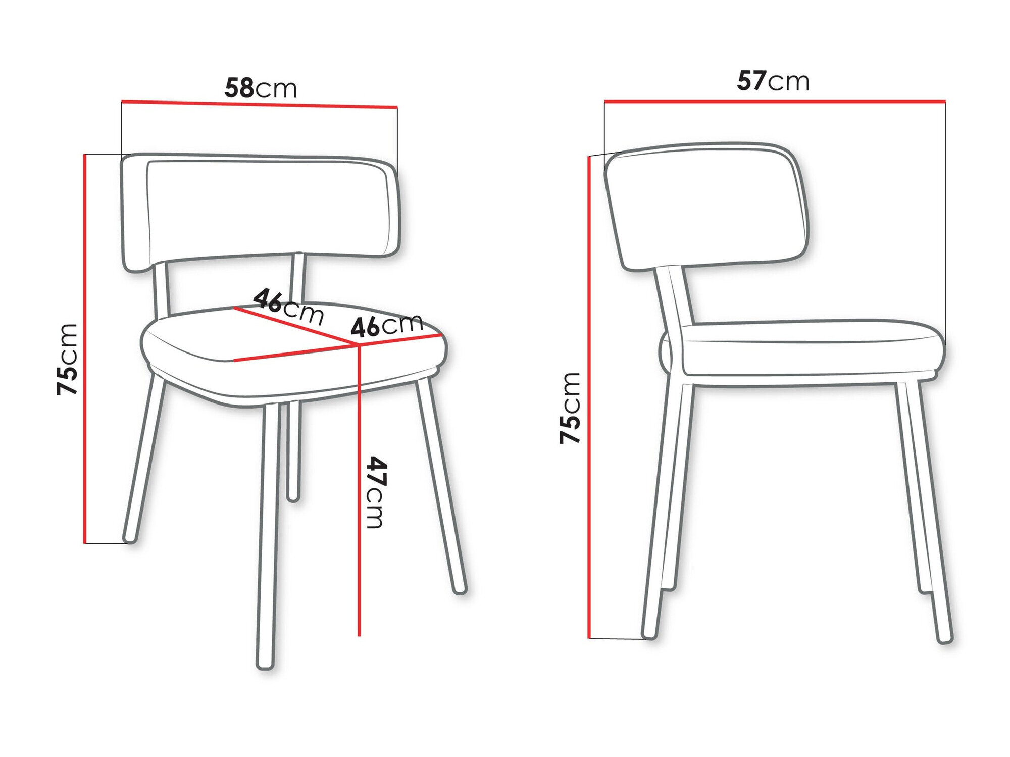 Stol Jackson 114 (Sort + Magic Velvet 2250)