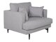 Fauteuil Dallas 1703 (Lichtgrijs + Zwart)