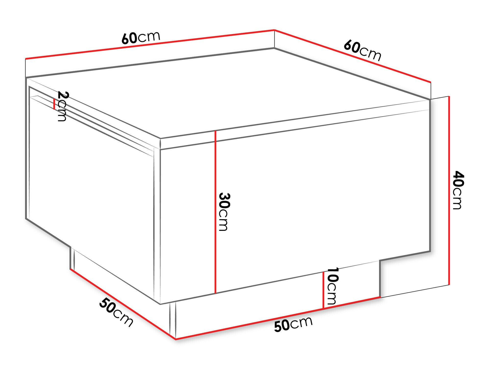 Salontafel Goodyear 133 (Zwart)