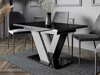 Tafel Violium (Glanzend zwart + Beton)