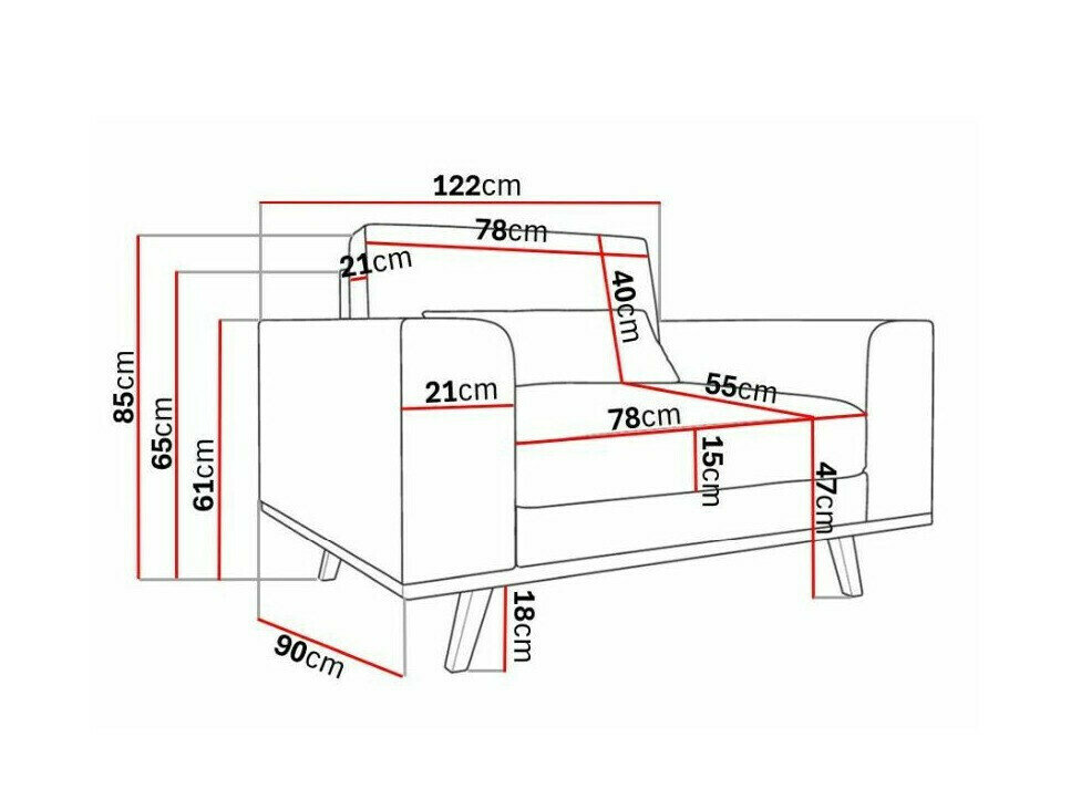 Lænestol Floromo 109 (Melva 02)