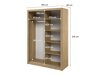 Kledingkast Fresno 152 (Eiken)