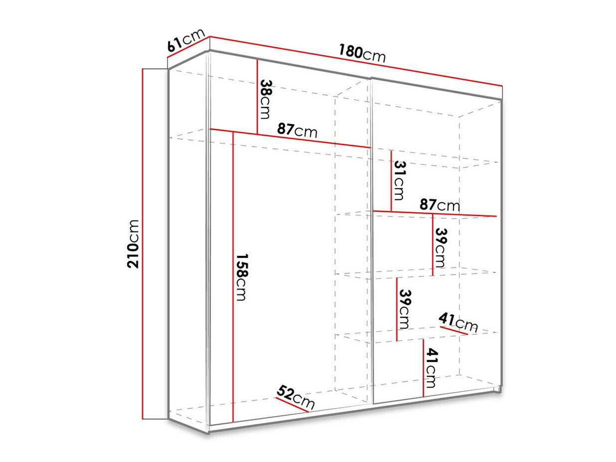 Garderobeskab Melvele 107
