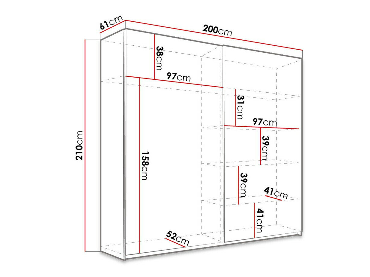 Garderobeskab Melvele 107