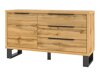 Cómoda Avicavu 109 (Roble wotan + Negro)