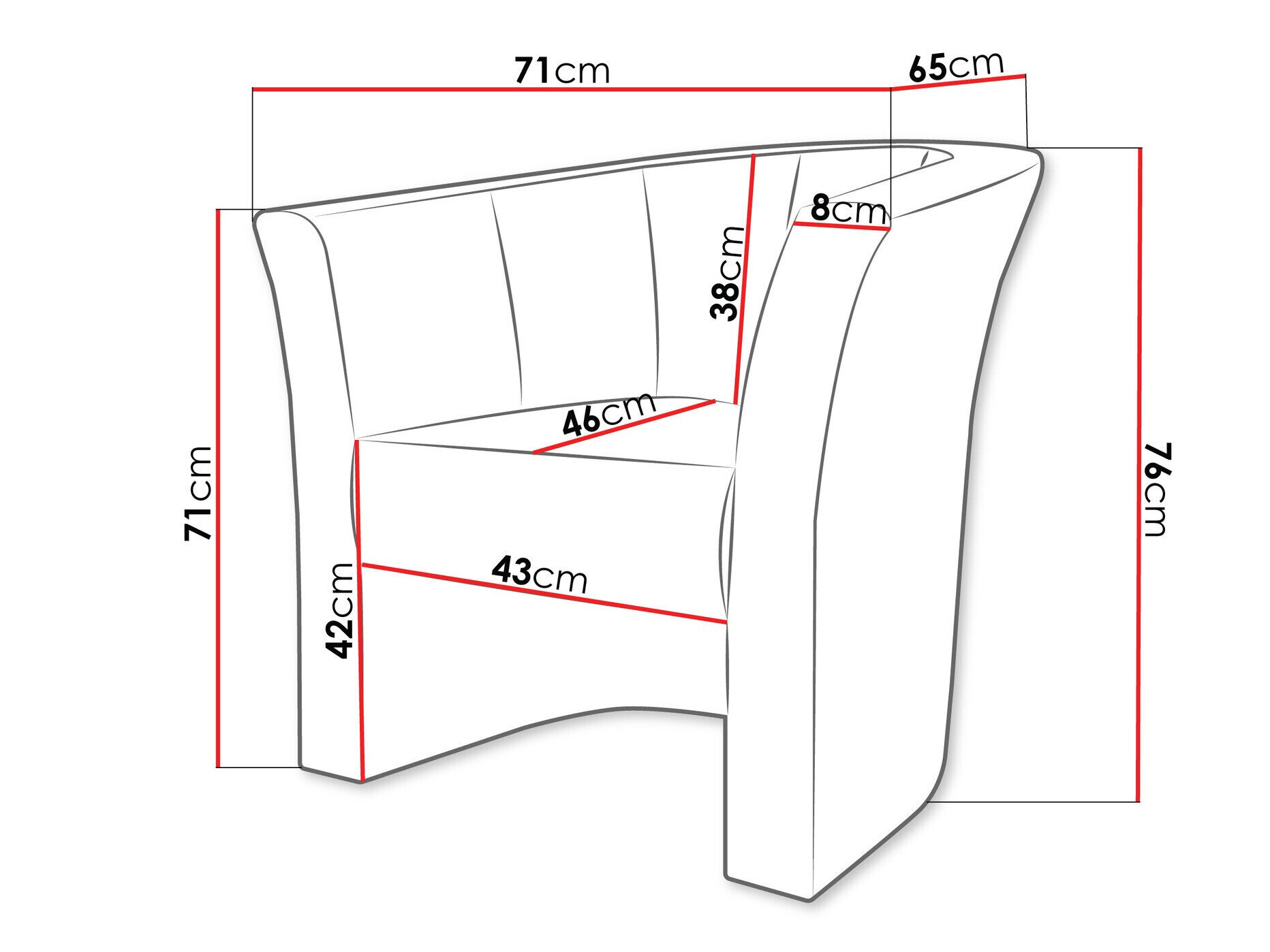 Lænestol Meriden 100 (Soft 011)