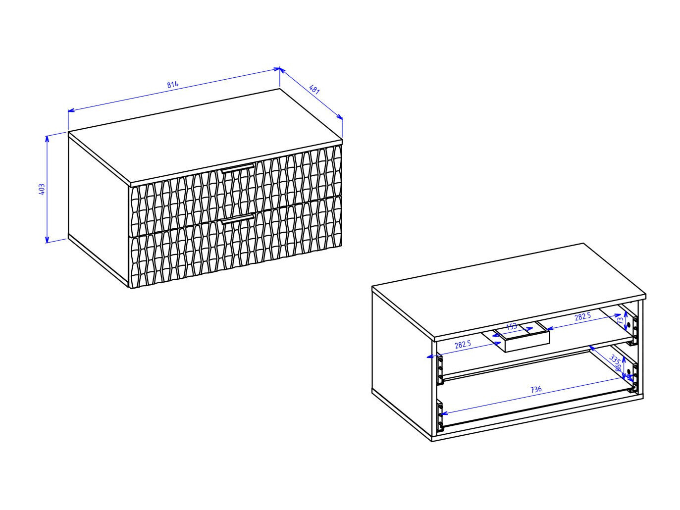 Cabinet atârnat pentru baie Elitese 103