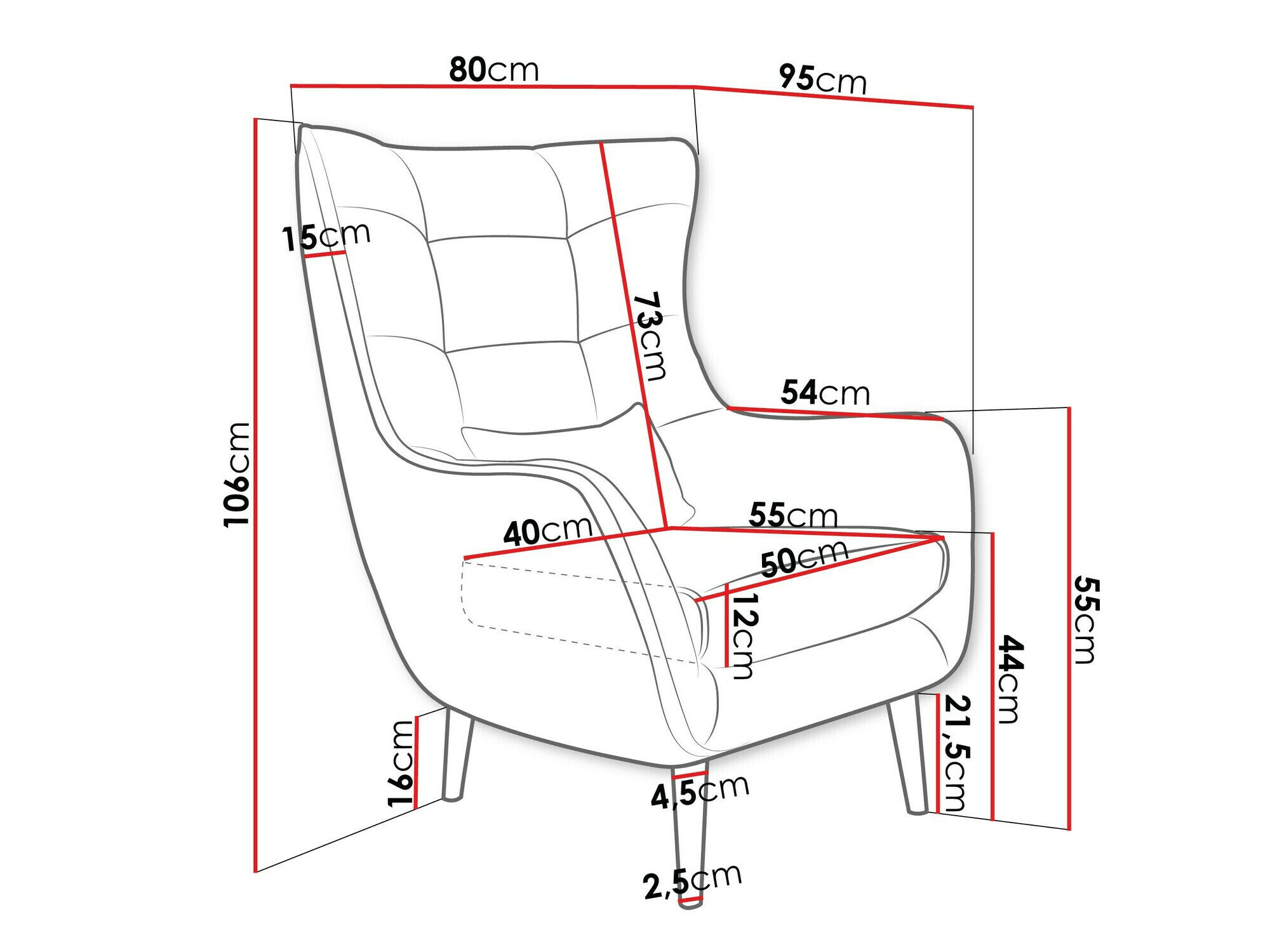 Lænestol Comfivo Ulmus III (Poso 22)