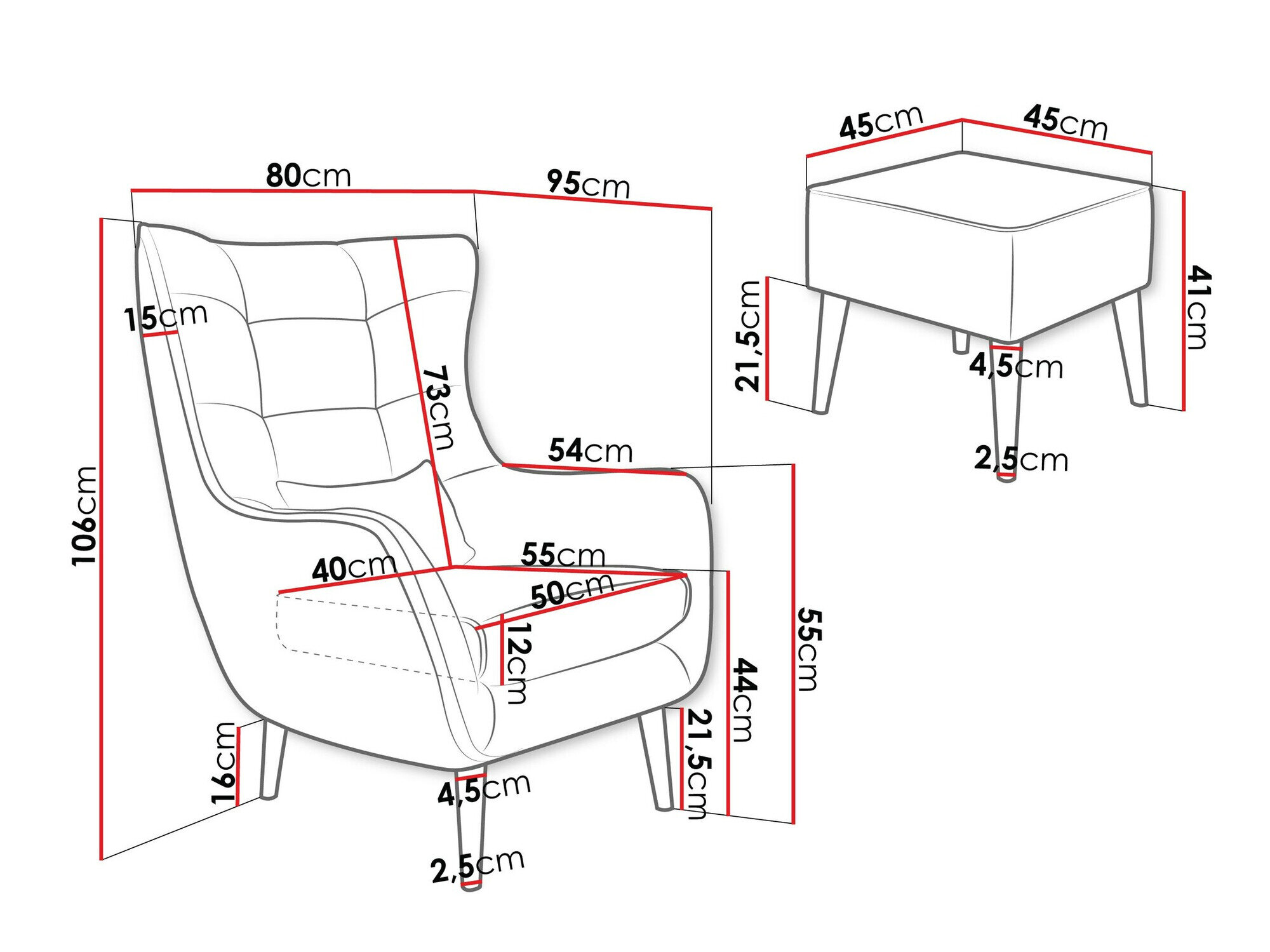 Lænestol Comfivo Ulmus V (Poso 110)