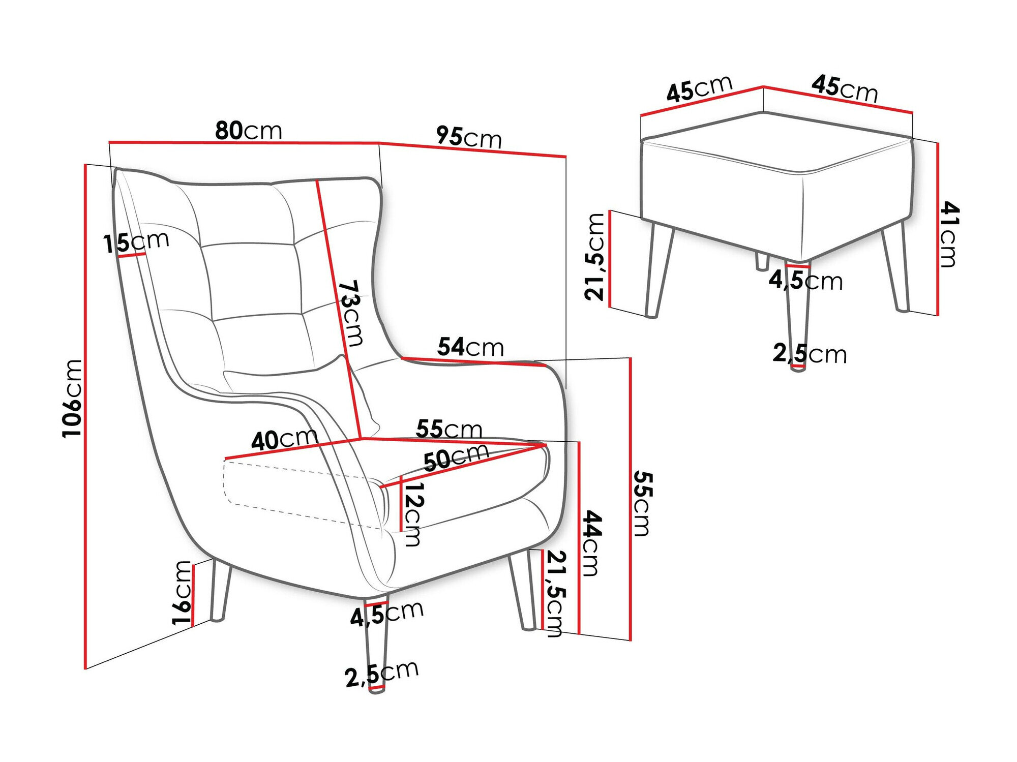 Lænestol Comfivo Ulmus V (Poso 22)